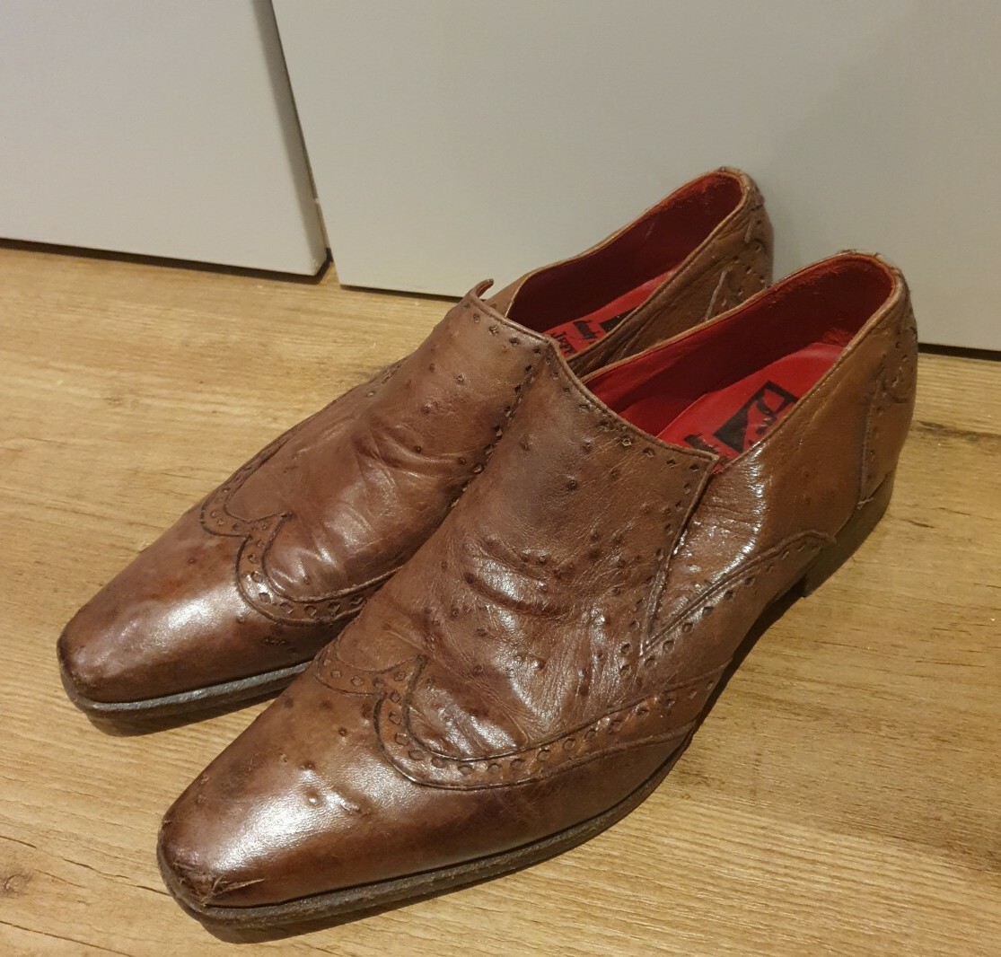 Jeffery West Dandy and the underworld Handmade Jeffery West Animal Print Leather Derby Tassel Loafers Dress  main image 3