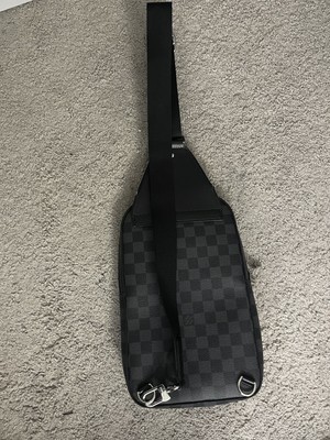 Louis Vuitton Avenue Damier Graphite Sling Bag Black Canvas