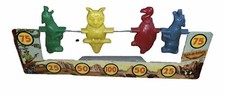 Vintage 1960s Marx Spinning Shooting Target Game Western Litho Tin Toy Rare