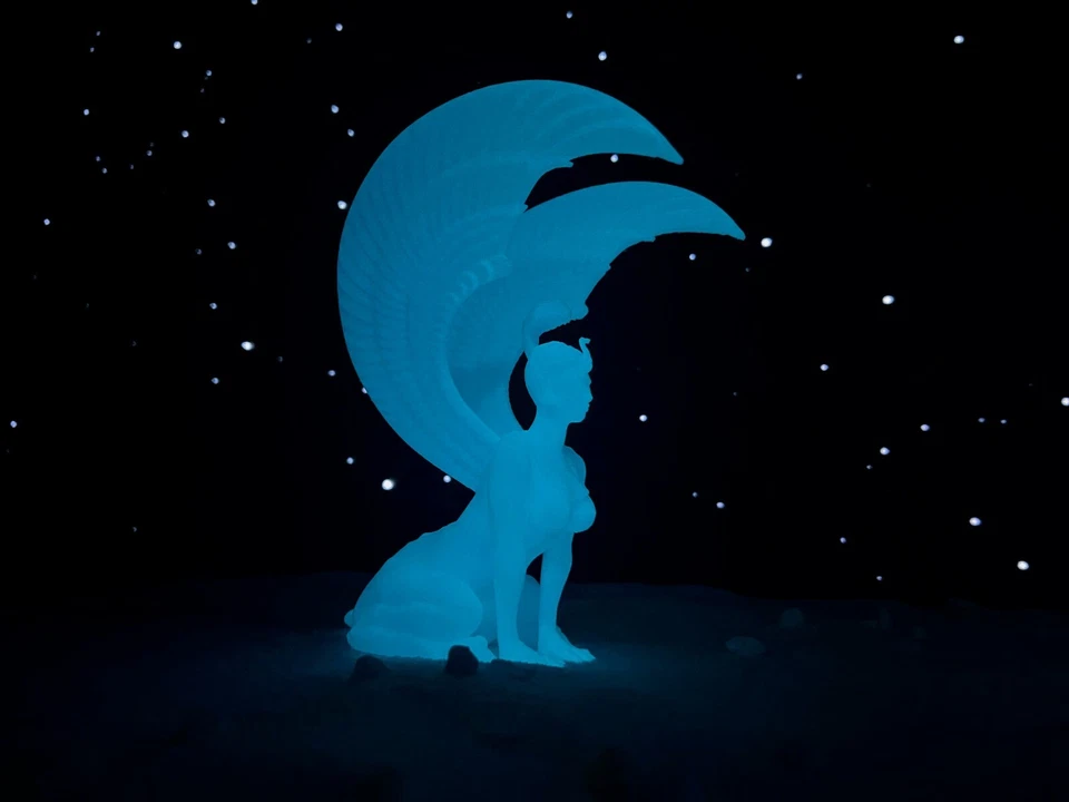 Conjunto de estatuas Southern Oracle Brillan en la oscuridad inspirado en The NeverEnding Story Foto 3 de 4