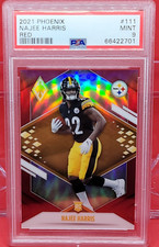 2021 Panini Phoenix Najee Harris RC #111 Red Prizm SP 46/250 PSA 9 ROOKIE HOT