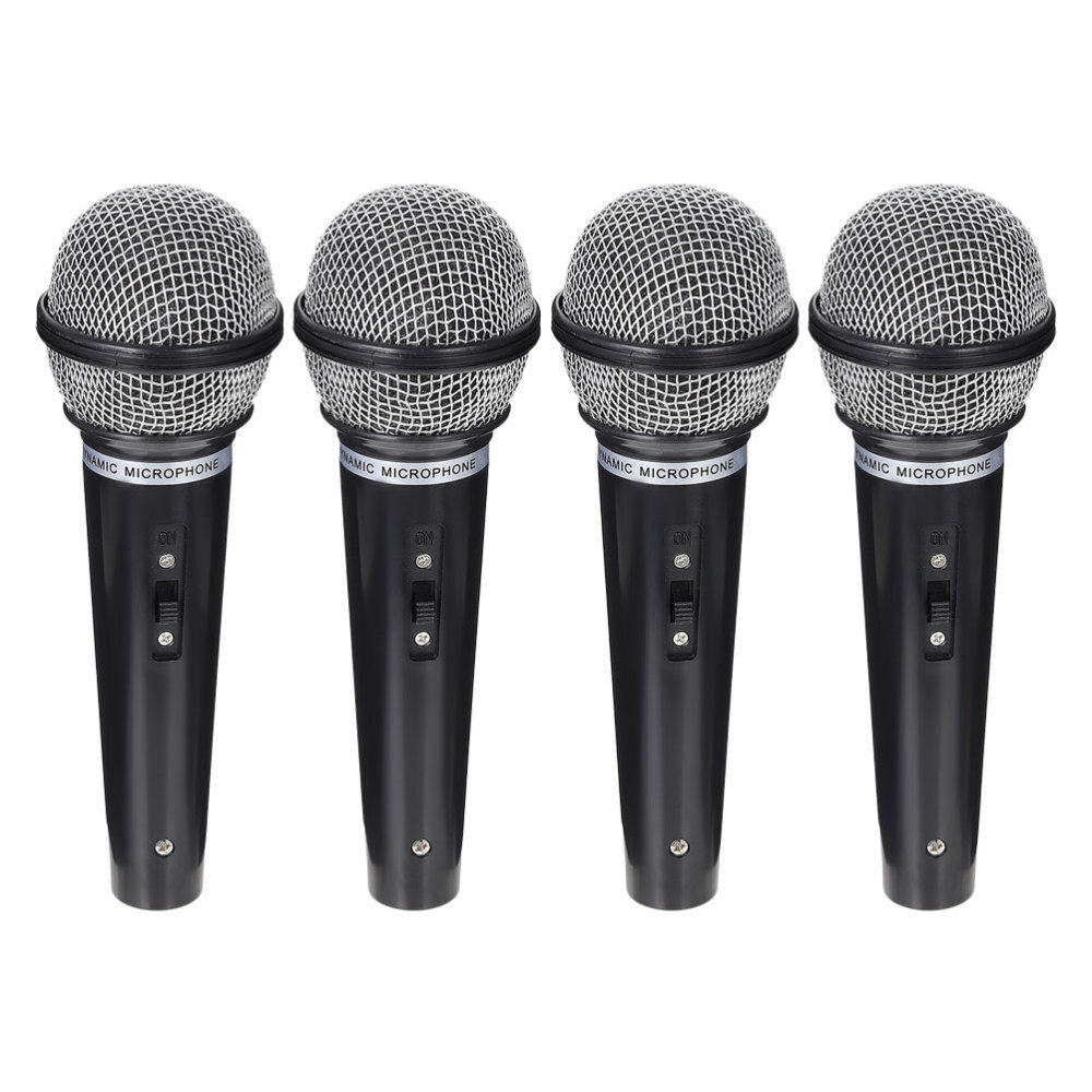 4 Pcs Toy Microphone Prop Karaoke Props Kids Plastic Microphone Toy