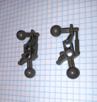 2 Dark Gray Lego 32173 Star Wars Mindstorms Bionicle  leg arm Technic 2 Joints