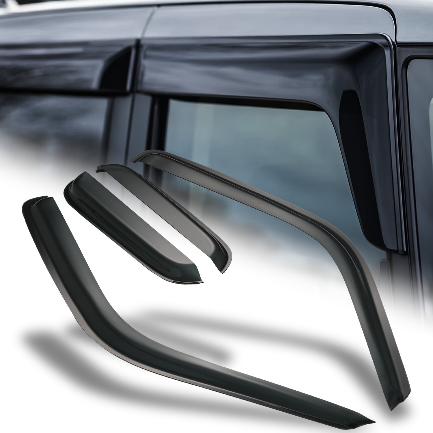 Window Visor Vent Rain Deflector for 88-99 Chevy/GMC C/K 2500/3500 Extended Cab