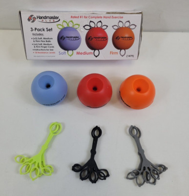HANDMASTER PLUS | Exerciser Handtrainer Fingertrainer | 3er SPAR SET Wie Neu
