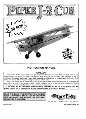 Great Planes Instruction Build Owner's Manuals VARIOUS MODELS ARF RTF Kits +MORE - Picture 215 of 241
