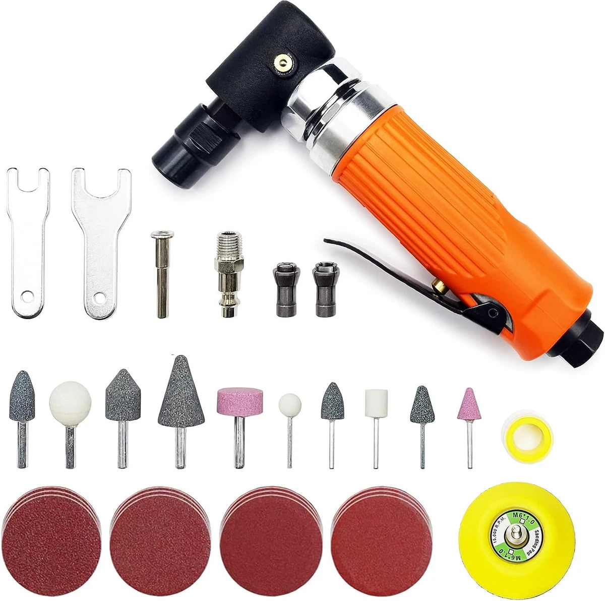 1/4 Mini Air Die Grinder Kit Right Angle 90 Degree Pneumatic