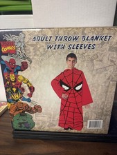 SPIDERMAN Blanket Pajamas W/ Sleeves  SOFT NEW Fleece