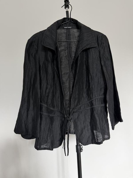 Women Gerry Weber Shirt Black Linen S-M