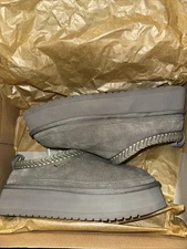 Koolaburra by UGG Burree Platform Shearling Leather Chestnut Womens 8 EU 39