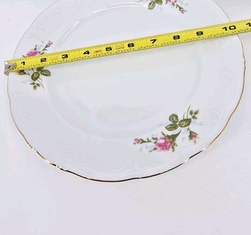 Plato de Cena Colección Real Viena 10" Borde Oro Polonia Blanco 105 - Imagen 4 de 6