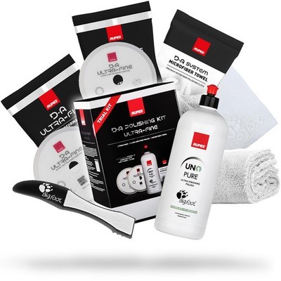 RUPES D-A Polishing Kit Ultra-Fine: Politur 1L + 2x Polierschwamm + Mikrofaser