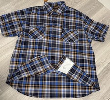 Ariat Rebar Made Tough Durastr Short Sleeve Button Down Shirt Size XL