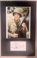 Edward Burns Saving Private Ryan matted signed index card with photo 11x17 #1