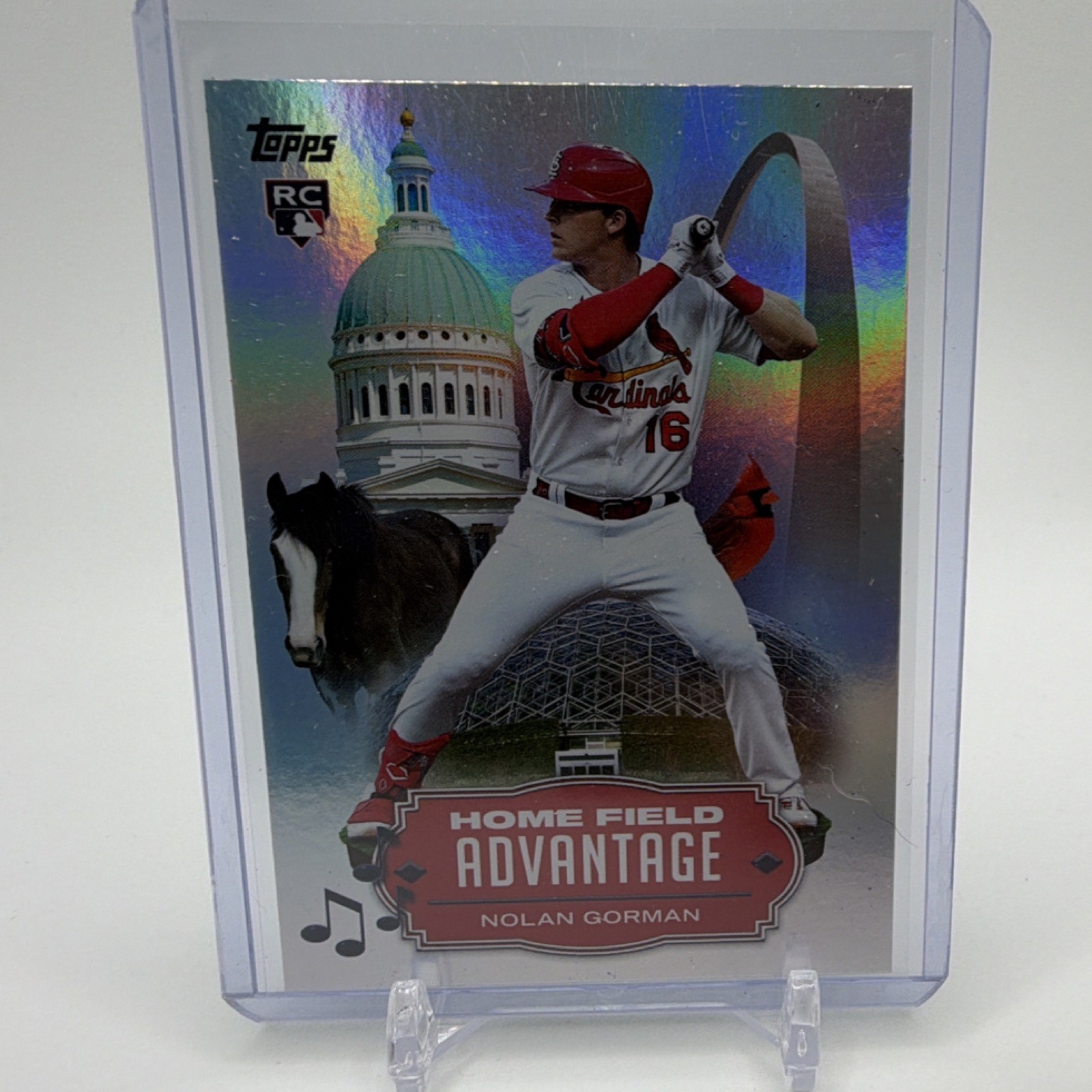 Topps 2023 Nolan Gorman #HA-1 Home Field Advantage Rookie Cardinals Baseball