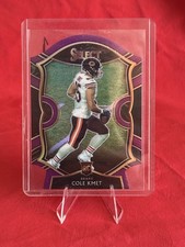 2020 Panini Select - Concourse Cole Kmet #74 Purple Prizm Die-Cut (RC)