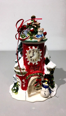 BLUE SKY CLAYWORKS XMAS VILLAGE CHRISTMAS SHOP TEALIGHT (NWT)