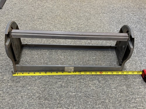 Vintage 18” Bulman Horizontal Paper Roll Cutter Dispenser Spring Loaded Metal - Picture 3 of 4
