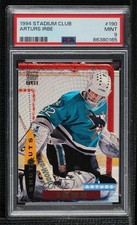 1994-95 Topps Stadium Club Arturs Irbe #190 PSA 9 MINT 0h2x