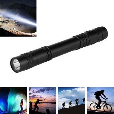 5 x LED Flashlight Clip Mini Light Penlight Pocket Portable Pen Torch Lamp xx
