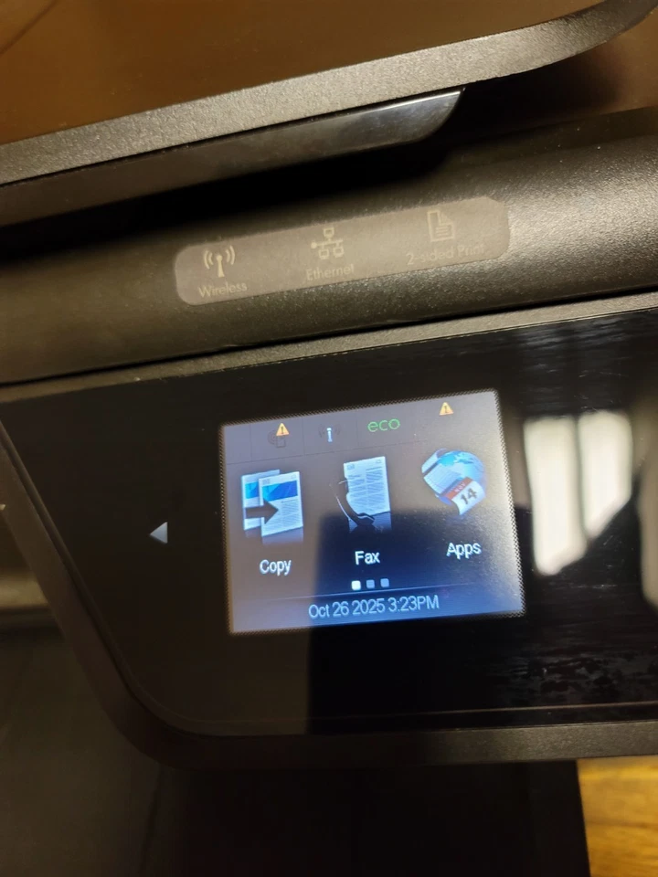Impresora HP Officejet Pro 8600 escáner copia web negra sin tinta ni papel Foto 3 de 4