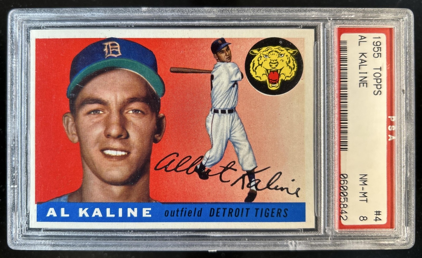 1955 Topps Al Kaline #4 Tigers PSA 8