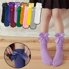 Baby Girls knee long Socks New Toddlers Socks 30cm Girl Big Bow Knee High Long S