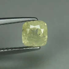 1.20 Cts_Outstanding_lustrous_100 % Natural Unheated Yellow Sapphire_Srilanka