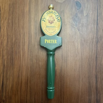Boundary Bay Brewery porter sticker Beer RARE Tap Handle Collectible Wood Green 