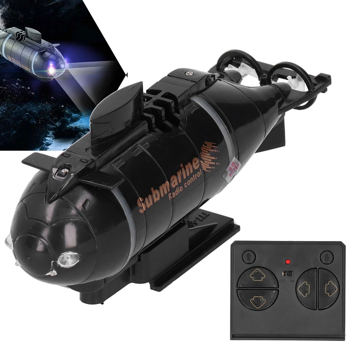 Sous-marin Radiocommandé Mini - Jouet RC Bleu - 6 Canaux - Neuf
