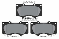 Textar Bremsbelagsatz Scheibenbremse 2402403 FüR Land Cruiser Toyota Prado Hilux