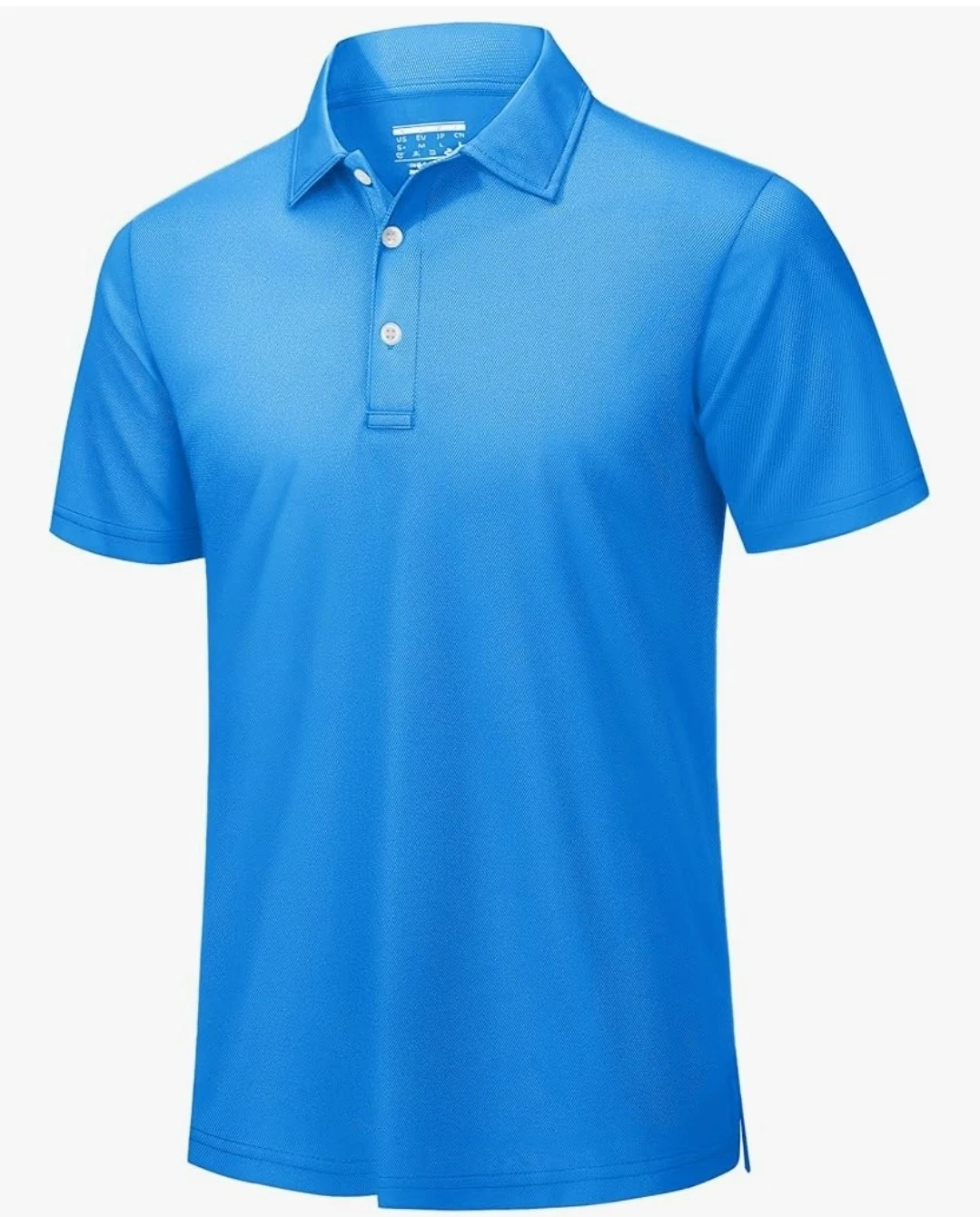 TACVASEN Size Large Mens Golf Shirt Dry Fit Polo Shirts Short. New With Tag