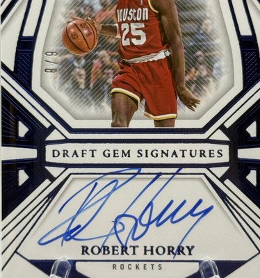 Robert Horry 2023-24 Panini Flawless Blue Draft Gem Signatures 