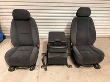 07-09 Silverado Sierra 402040 Manual Front Black Cloth Bucket Seats W Console 07-09 Silverado Sierra 402040 Manual Front Black Cloth Bucket Seats W Console