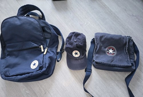 Converse Backpack Satchel And Cap Blue