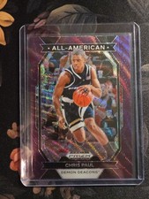 2024-25 Panini Prizm Draft Picks - All-American Chris Paul #21 Purple Prizm /75