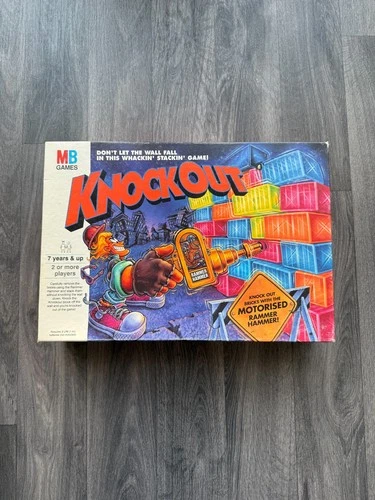 Vintage Knockout Game by Milton Bradley - 1991 Edition - Tested/Works/Complete!