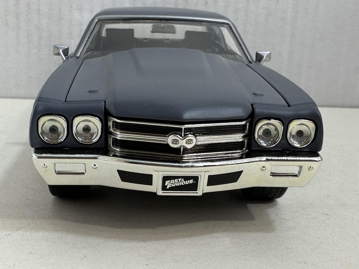 JADA FAST & FURIOUS DOM'S 1970 CHEVY CHEVELLE SS MATTE GREY 1:24
