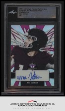 2022 Leaf Valiant #NNO Max Johnson Auto Prismatic Pink Pre-Production Proof #1/1