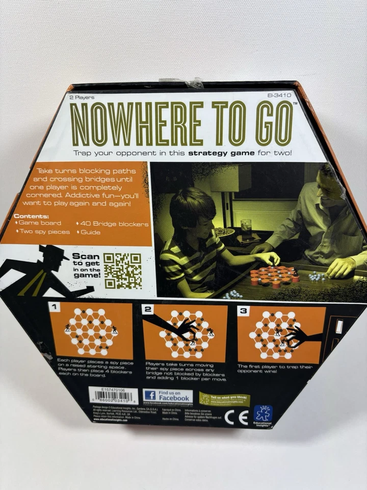 Juego NOWHERE TO GO - Atrapa a tu oponente en este juego de estrategia para dos -NUEVO Foto 2 de 3