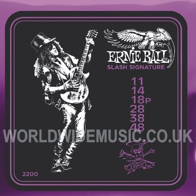 Ernie Ball 2200 Slash Signature nickelumwundene Gitarrensaiten 0,009 - 0,048