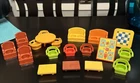 Vintage Lot Fisher Price Little People Tables & Chairs Dining Room Table