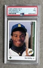 Ken Griffey Jr 1989 Upper Deck #1 Star Rookie Card RC PSA 7 Mariners LEGEND