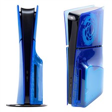 Geekria Transparent Cover Plates Compatible with PS5 Slim Disc Edition