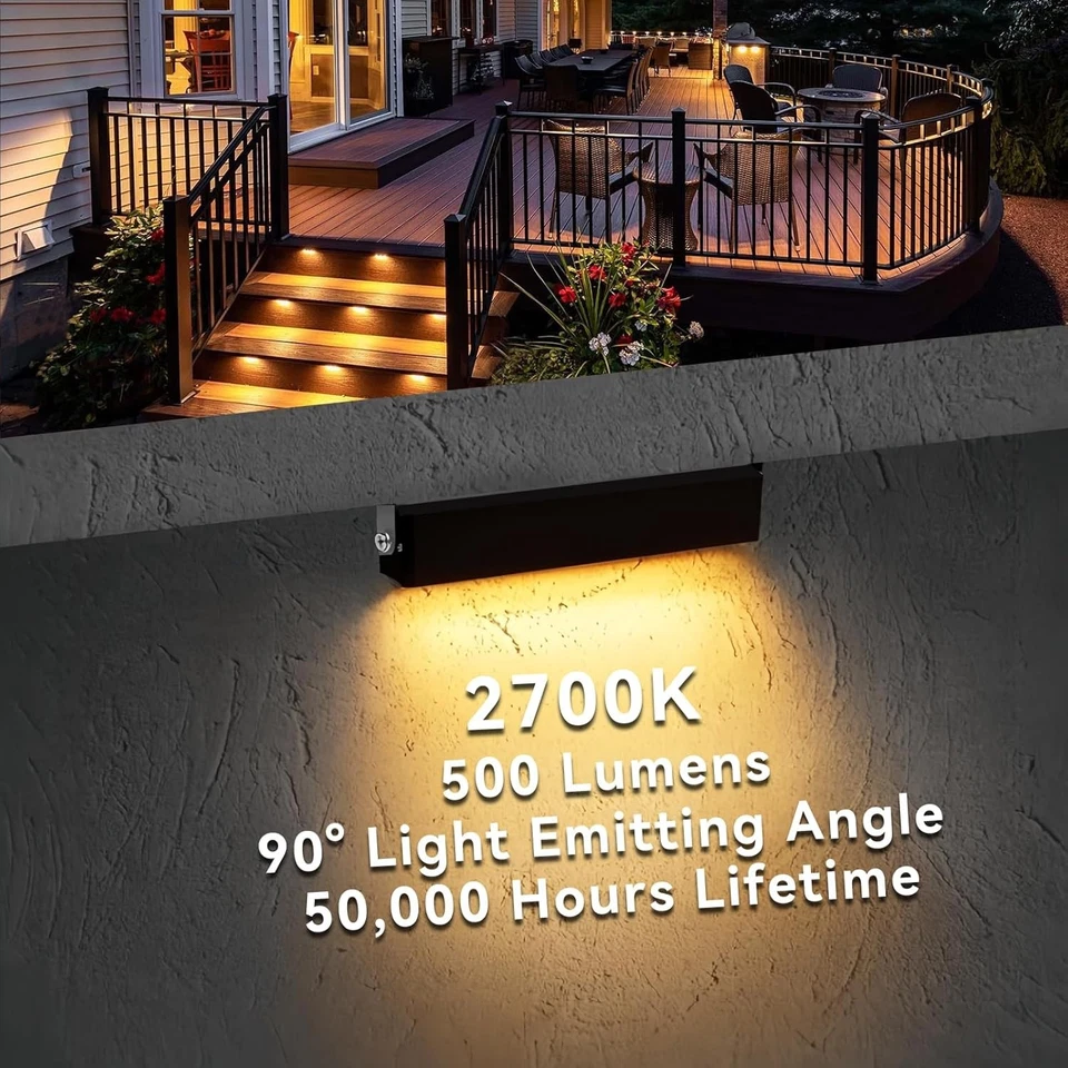 12 peças luzes de LED de 7 polegadas para paisagem 5W luzes de passo externas - Imagem 2 de 4