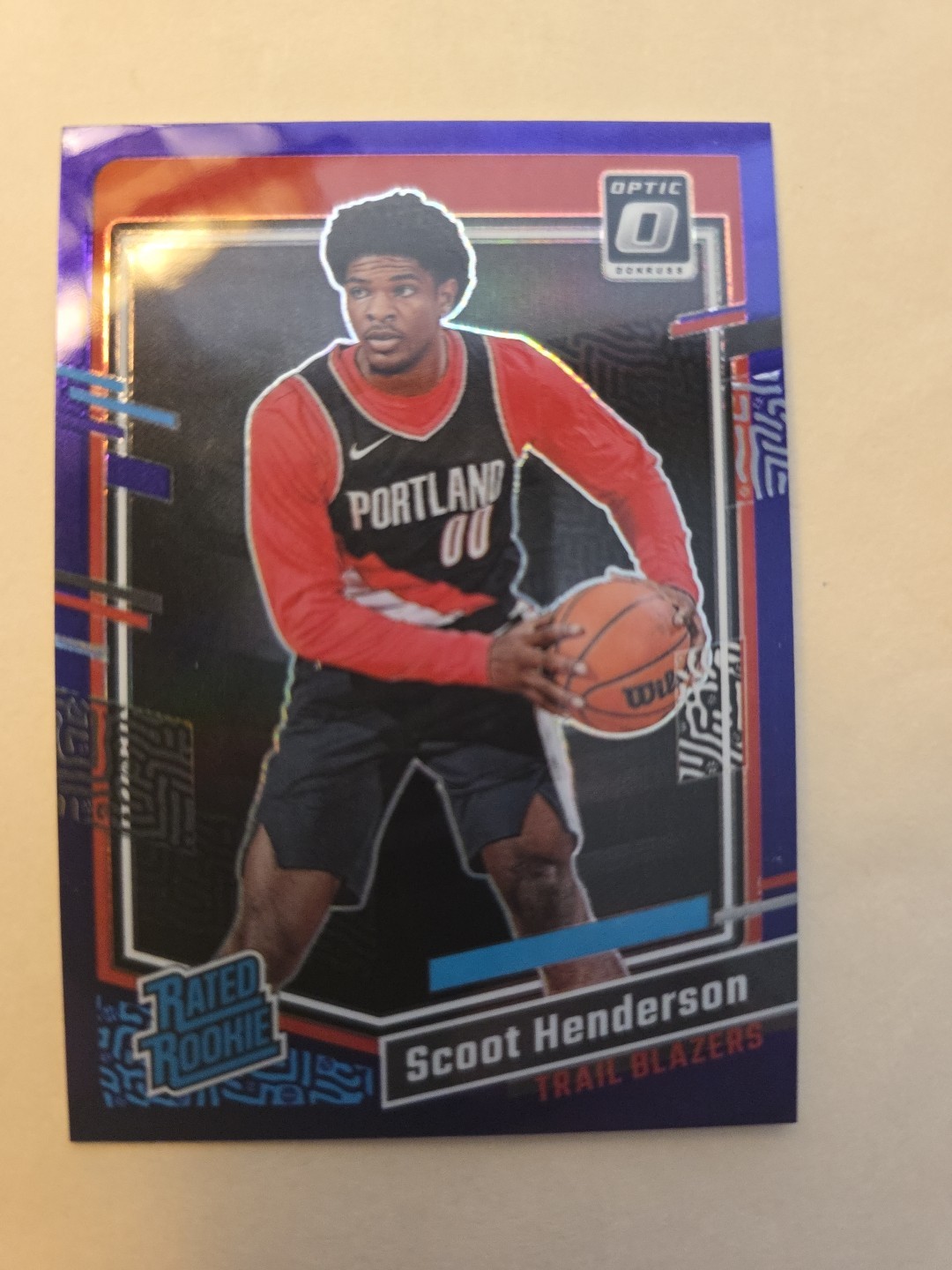 2023-24 Donruss Optic - Rated Rookie Scoot Henderson #239 Purple Prizm (RC)