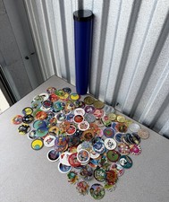 Vintage 1990s POGS Milk Caps Huge Mixed Lot 120 Power Ranger Animaniacs Slammer
