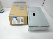 Eaton BR 125 Amp 2 Space 4 Circuit Indoor Main Lug Loadcenter & Cover BR24L125SP