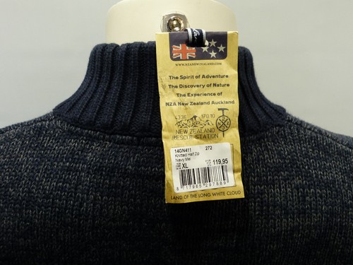 NZA New Zealand Auckland Herren Strickpullover Pullover Sweater Baumwolle - Picture 5 of 5