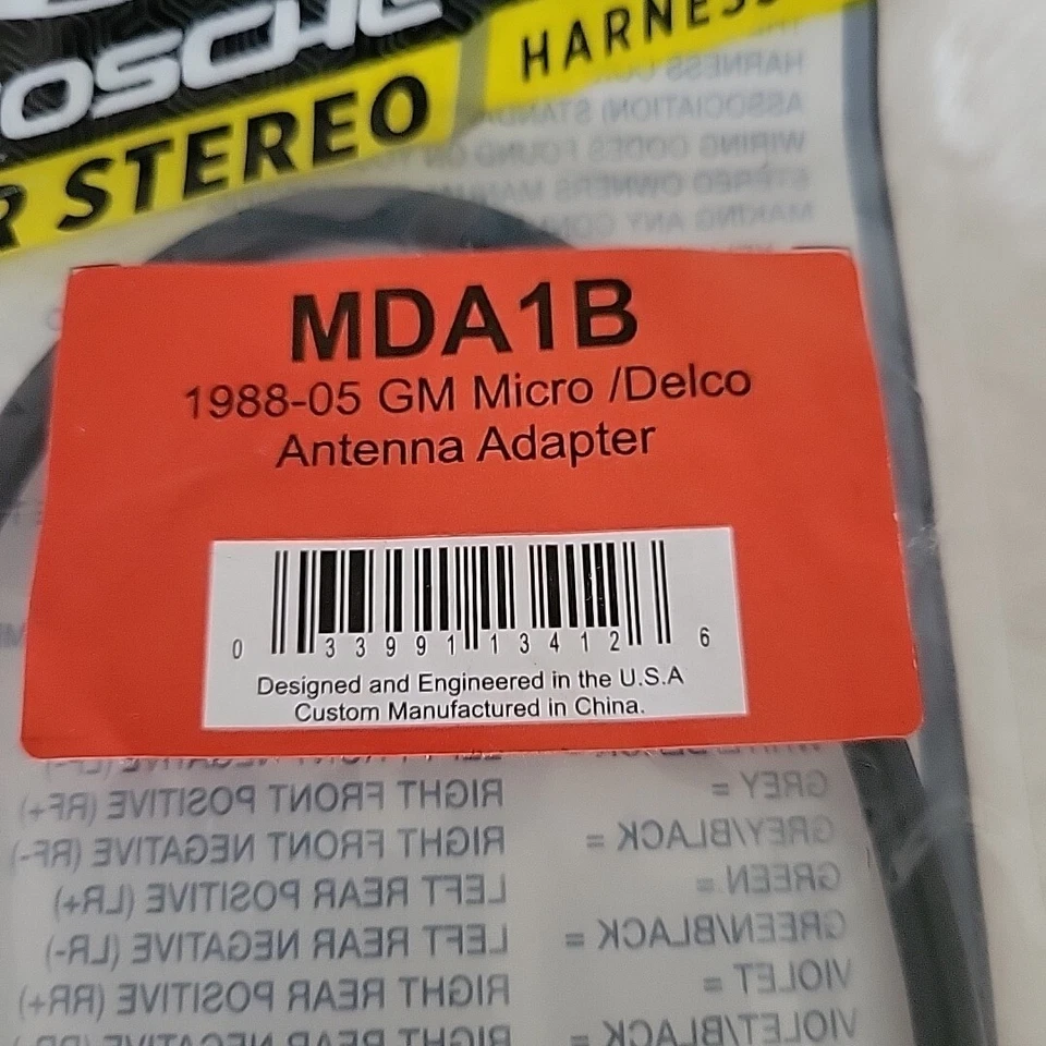 Adaptador de antena micro/delco GM Scosche MDA1B 1988-2005 Foto 3 de 4